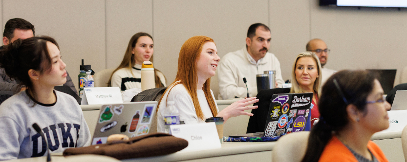 Students in class