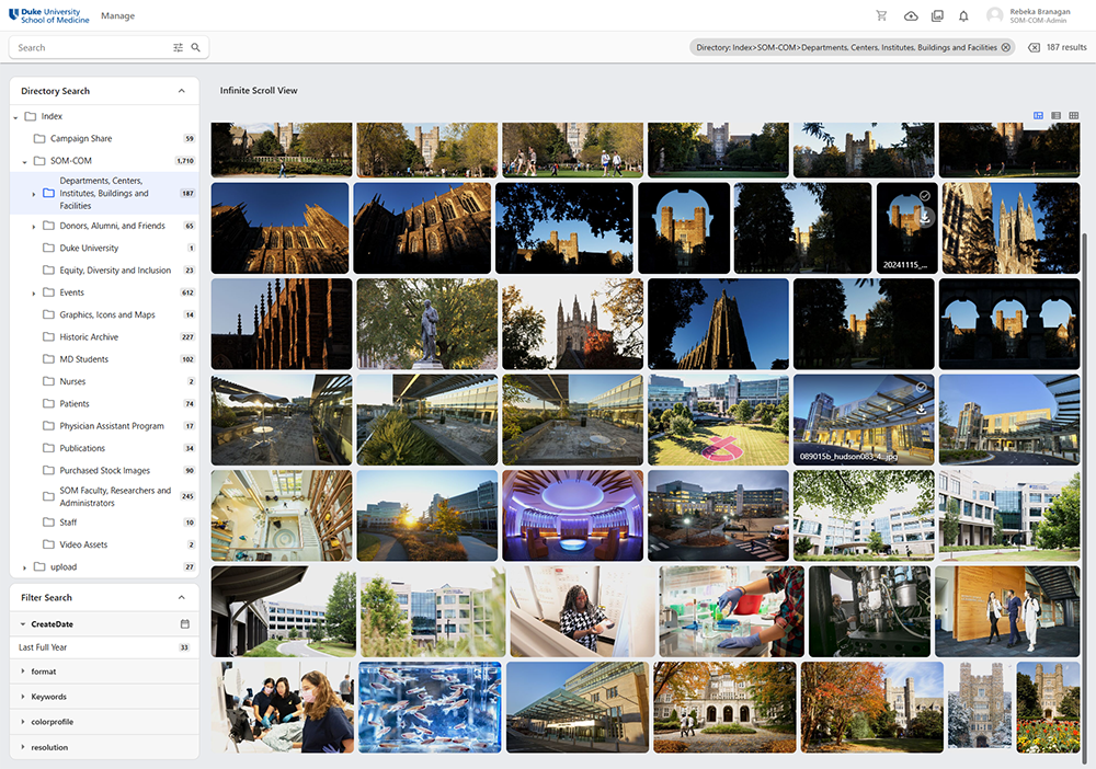 Screenshot of the Media Beacon landing page