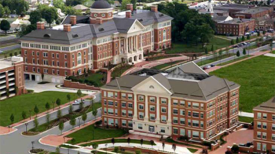 drone view of the Kannapolis campus