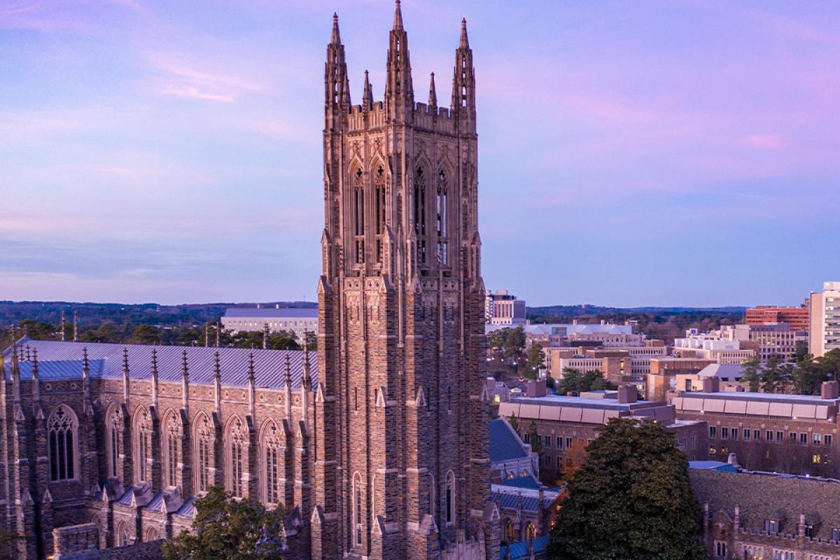 Duke Chapel at Dusk - Banner