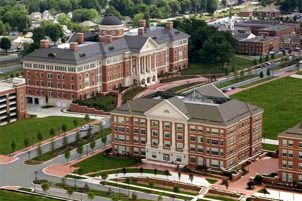 drone view of the Kannapolis campus