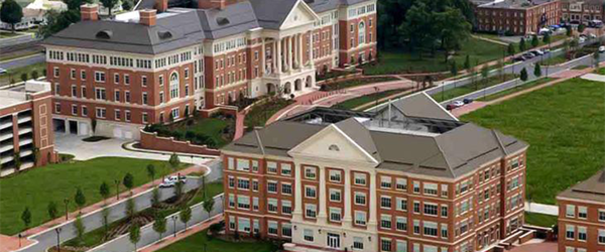 drone view of the Kannapolis campus