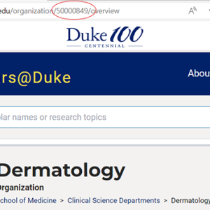 screenshot-org number displayed in Scholars at Duke.